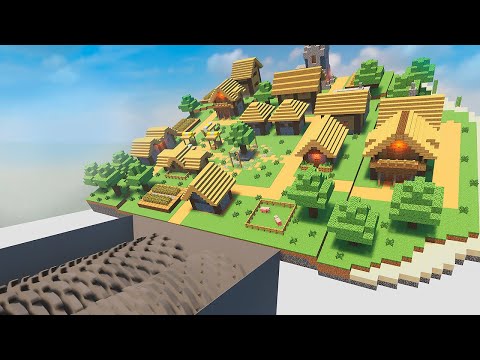 Mega Shredder vs Minecraft Village | Teardown