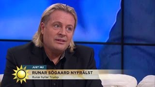 Här hyllar Runar Sögaard president Trump! - Nyhetsmorgon (TV4)