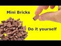 How to make mini bricks. Make Miniature Bricks to Build a Mini Model House. Easy and Simple