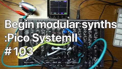 Begin modular synths : Erica Synths Pico System II #103
