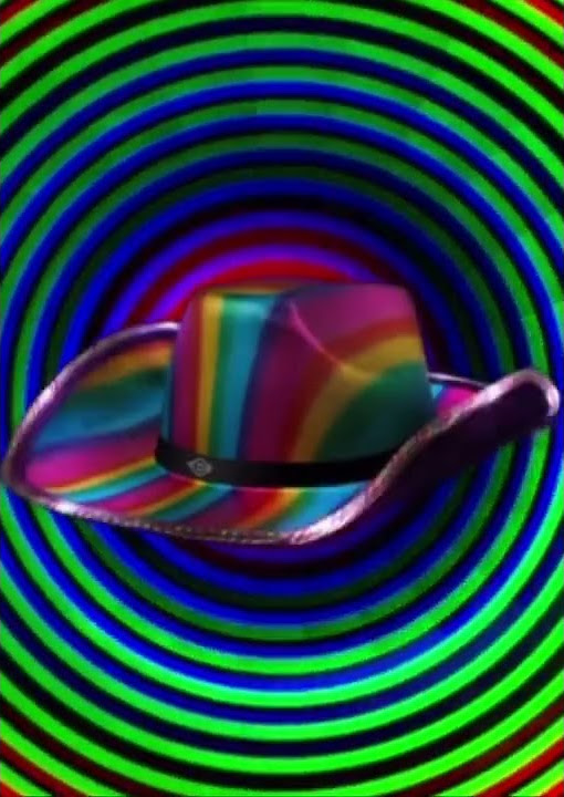 LED Multicolor Lights Metallic Shine Rainbow Space Pride Cowboy Hat