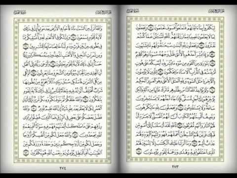 قراءة مميزة سورة النحل للقاريء عبدالسلام اليحي مع صفحات مصحف المدينة 