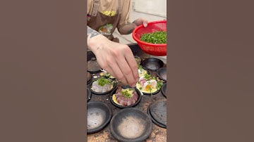 Quán bánh căn có tôm tươi, to và nước mắm đậm đà P2 #bánh #foodie #recipe #streetfood #cooking #food