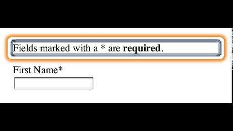 Another way to go for marking required fields