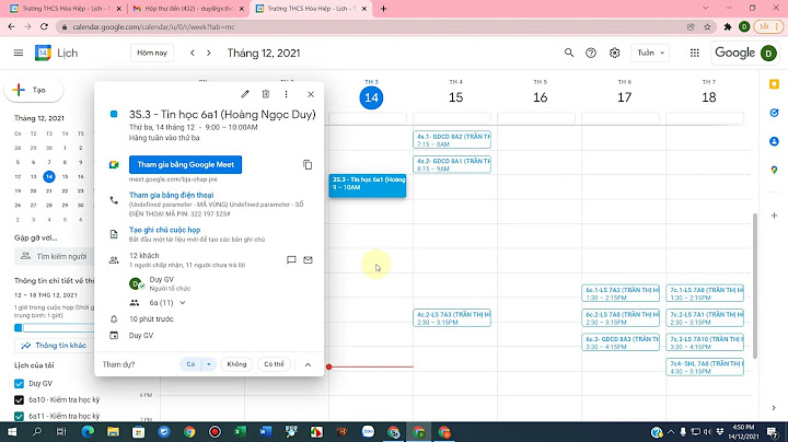 Xóa sự kiện trên Google Calendar