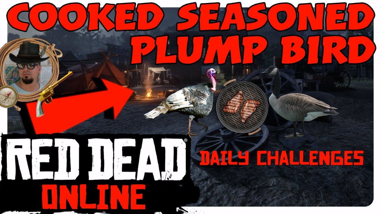 Cooked Seasoned Plump Bird Daily Challenge in RDR2 Online, Red Dead