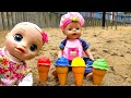 Baby Alive and Colored Ice Crem