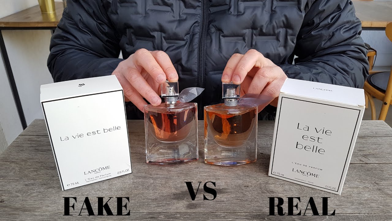 Fake vs Real Lancome La Vie Est Belle Tester Eau De Perfum 100 ml - YouTube