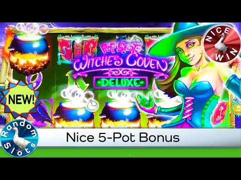 Pop Shots Witches Coven Deluxe Slot Machine Nice Bonus