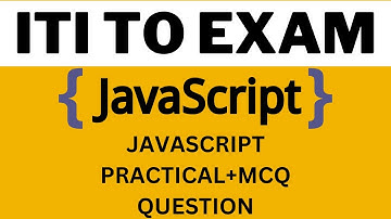 ITI TO COPA | JAVASCRIPT FOR ITI TO | JAVA SCRIPT | JAVASCRIPT MCQ | JAVASCRIPT FOR ITI TO | COPA