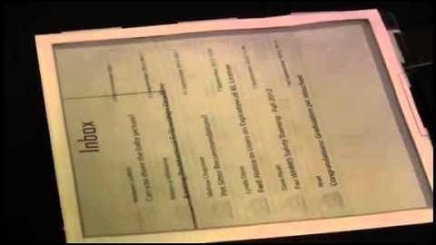 CES: Plastic Logic Papertab video demo