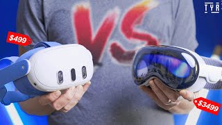 Apple Vision Pro vs Meta Quest 3 - The In-Depth Comparison.