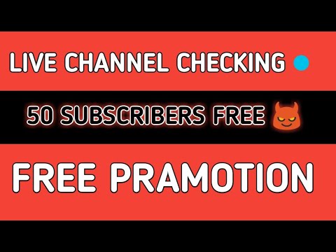 Live Channel Checking And Free Promotion ✅| Tech Script