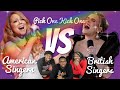 AMERICANS REACT | Pick One Kick One - Songs from American Singers VS British Singers!