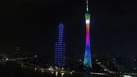 Drones light up the sky to celebrate China’s National Day - DayDayNews