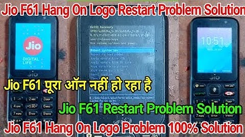 Jio F61f Restart Problem || Jio F61f Restart Hang On Logo Problem Solution By A.R. Raja Repair Shop