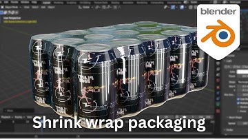 Shrink wrap packaging in blender | blender product visualization