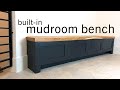 Built-In Mudroom Bench w/ Drawers & Slab Top