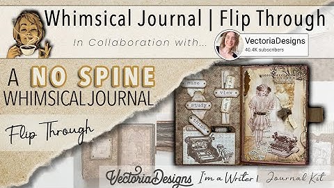 Whimsical Journal NO Spine! | @vectoriadesigns  ~ I