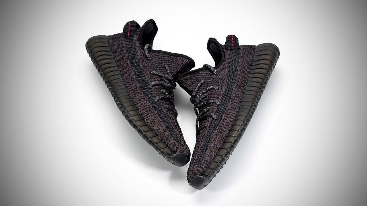 ADIDAS YEEZY 350 V2 BLACK STATIC NON REFLECTIVE