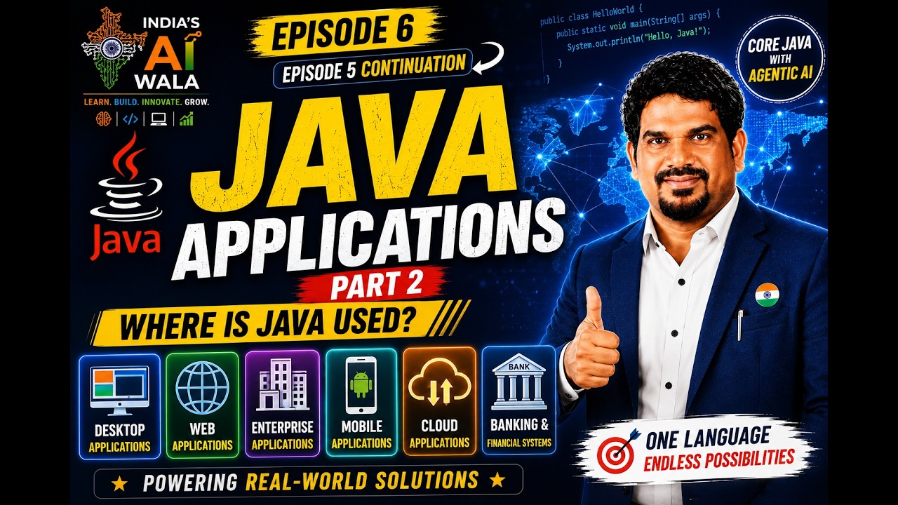 Java History & Applications (Part 2) | Core Java with Agentic AI ...