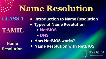 #1 Introduction to Name Resolution in Tamil | #windows | Huzefa |