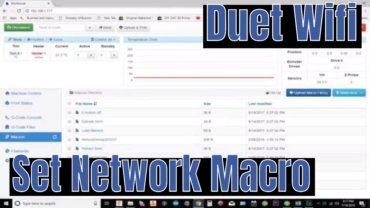 Duet Wifi Macro YouTube