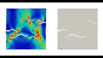 Simulation of Crack Initiation, Growth, and Failure in a Polycrystal Using Cohesive Finite Elements