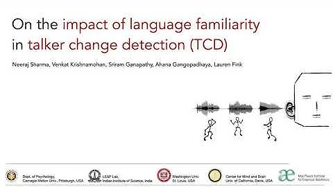 On the impact of language familiarity in talker change detection | ICASSP 2020