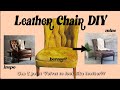 I tried painting a velvet chair to look like leather | DIY faux leather chair