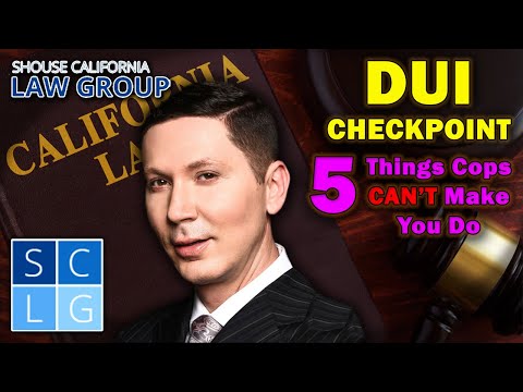 DUI Checkpoint: 5 things cops CAN'T make you do thumbnail