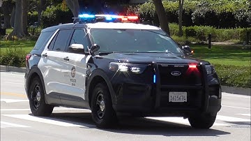 LAPD West LA 2020 FPIU Traffic Unit Responding