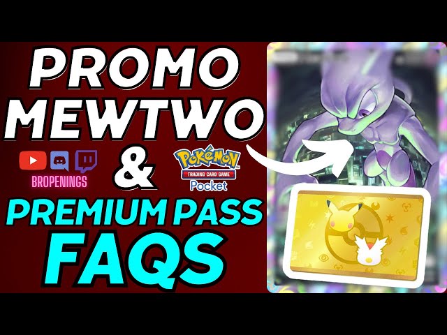 Get Promo Mewtwo & Premium Pass FAQs #pokemontcgpocket #mewtwo - YouTube