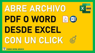 Cómo crear HIPERVÍNCULO EN EXCEL PARA ABRIR PDF o WORD