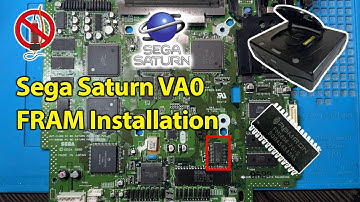 Sega Saturn FRAM Mod Install on Motherboard VA0