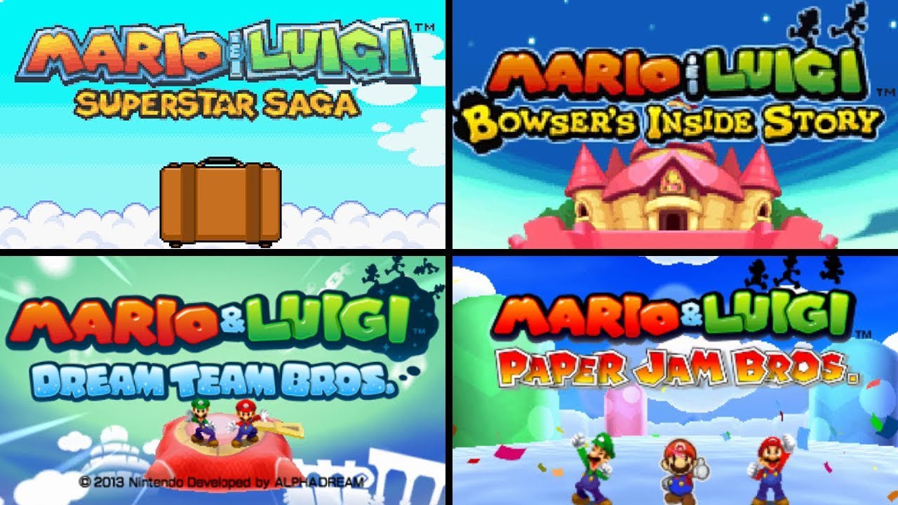 Evolution of Mario & Luigi Intros HD (2003 - 2017) - YouTube