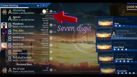 7 Digit Osu! player gets #1 on a map