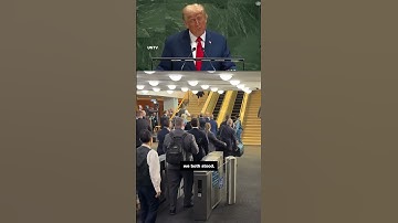 Trump jokes about ‘bad escalator’ and ‘bad teleprompter’ in UN speech