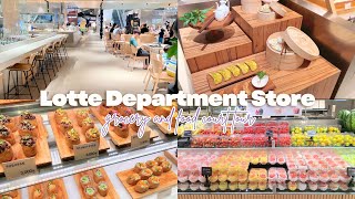 Lotte Department Store: grocery and food court tour #koreanfood