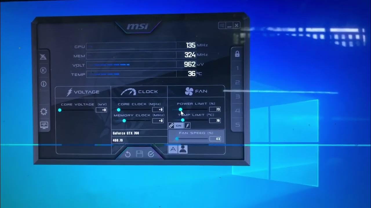 How to graphic card Power limit using msi afterburner YouTube