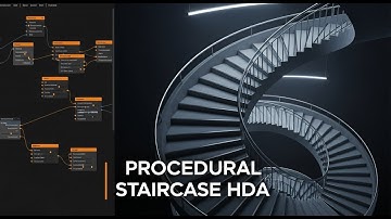 Create a Procedural Staircase Digital Asset in Houdini (HDA Tutorial)