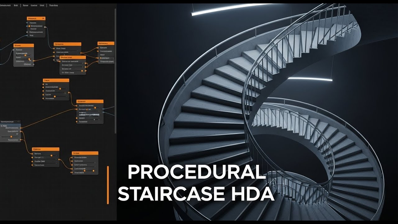 Create a Procedural Staircase Digital Asset in Houdini (HDA Tutorial ...