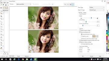 Tự học Corel - 8/40 Chuyển ảnh bitmap thành vector (Outline Trace)