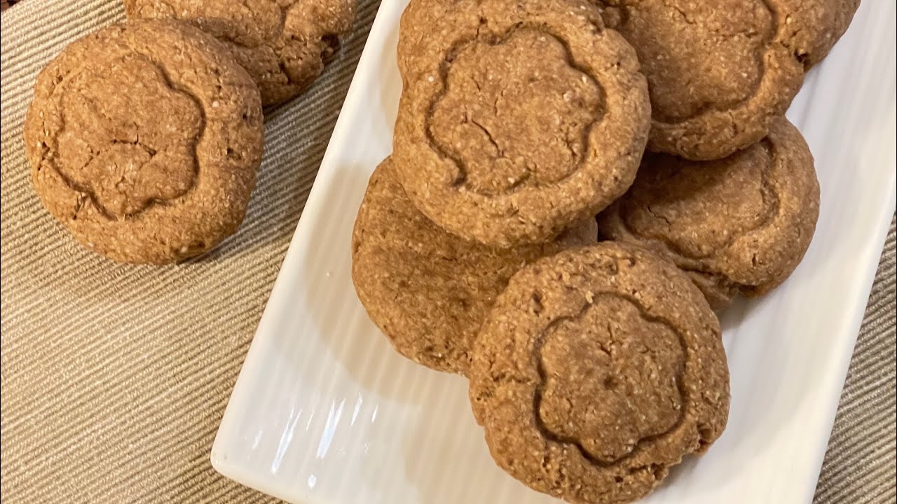 Biscotti di avena con banana e crema di mandorle - YouTube