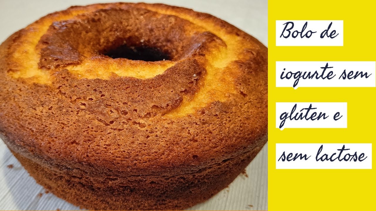 Bolo de Iogurte Super Fácil Sem Glúten e Sem Lactose