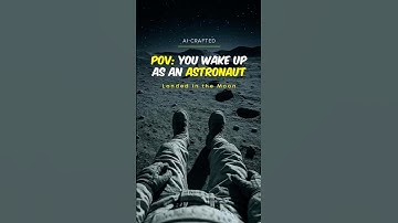 AI-Crafted POV: You Wake Up as an Astronaut, landed on the moon 🚀🌕 #pov