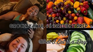 Grocery Haul + Ingredient Prep | What I Eat in a Day for Weight Loss