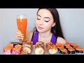 ЖИЗНЬ НА ВОЛОСКЕ / СУШИ РОЛЛЫ / MUKBANG asmr Ayka Emilly