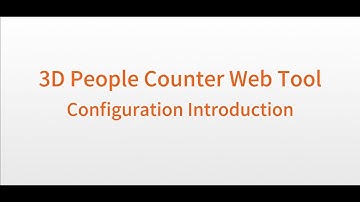 Ai People Counting Terminal Product Series - Web-based Configuration Introduction