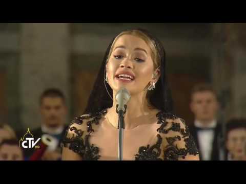 Rita Ora sings